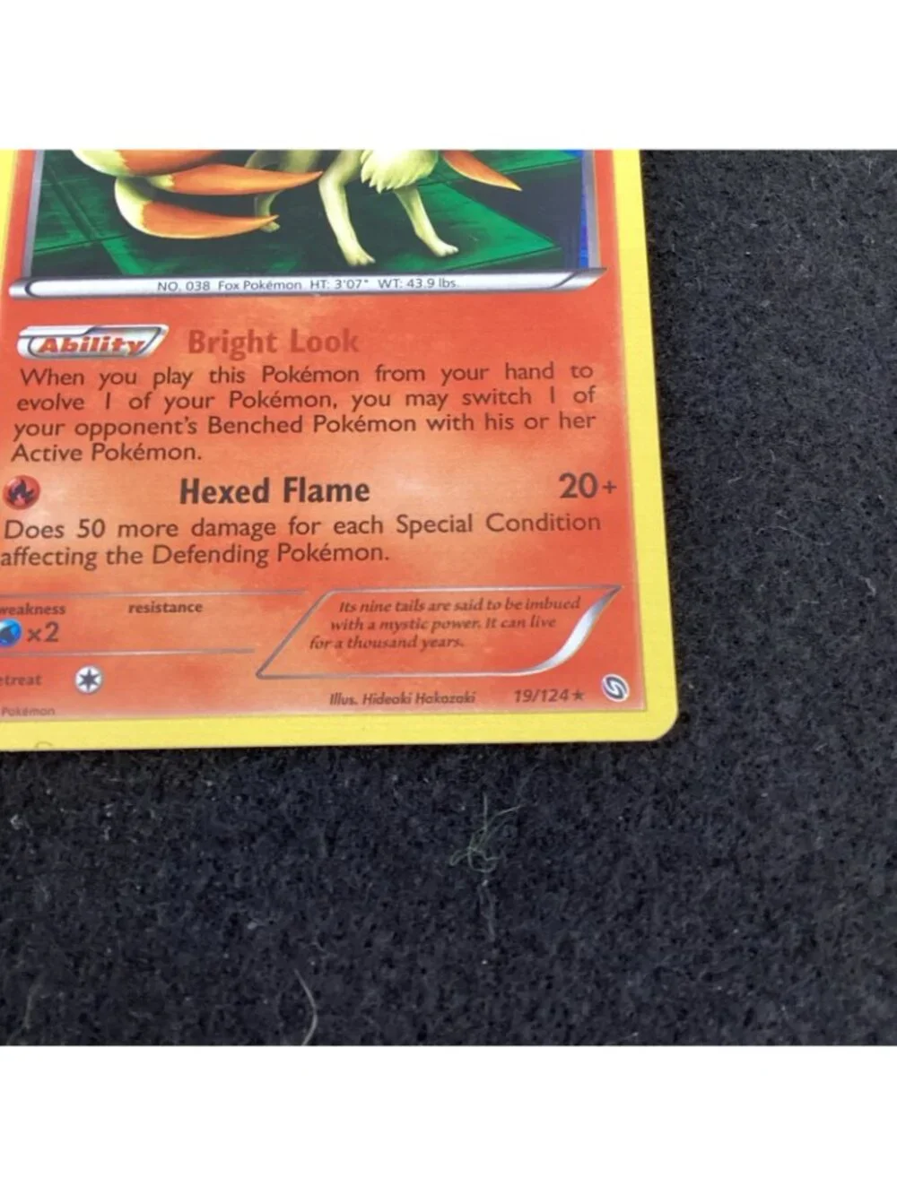 Ninetales 19/124 Dragons Exalted Pokemon TCG Holo Rare NM Condition